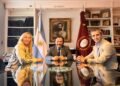Sáenz recibió a Karina Milei y Martín Menem
