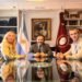Sáenz recibió a Karina Milei y Martín Menem