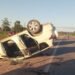 Volcó un auto sobre ruta nacional 34