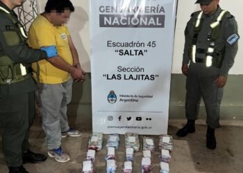 Salió de Orán con 11 kilos marihuana y fue detenido