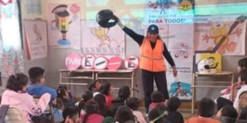 Charla de Educación Vial para alumnos de tercer grado de la Escuela Pizarro