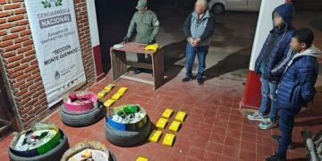 Partió de Orán con 24 kilos de cocaína en las cubiertas del auto