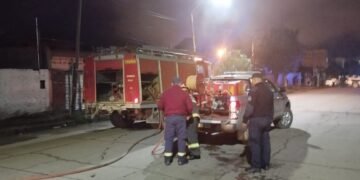 Bomberos sofocaron un incendio en un depósito de mercaderías
