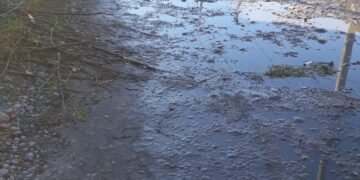 Vecinos denuncian una pérdida de agua