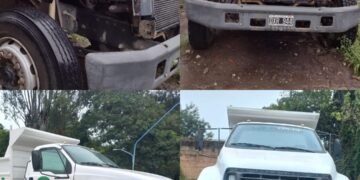 El municipio presentó un camión recuperado