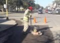 Continúan los trabajos de bacheo en la ciudad