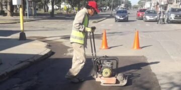 Continúan los trabajos de bacheo en la ciudad