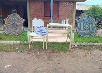 Recuperaron elementos robados en el Colegio Secundario N° 5040