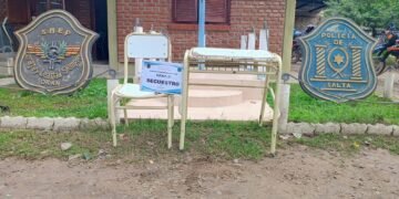 Recuperaron elementos robados en el Colegio Secundario N° 5040