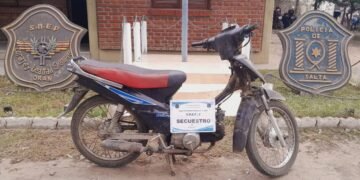 La policía recuperó una moto robada