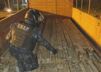 La policía recuperó 1.720 metros de rieles de vías del ferrocarril
