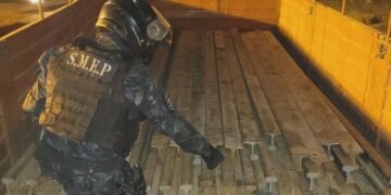 La policía recuperó 1.720 metros de rieles de vías del ferrocarril