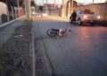 Perdió el control de su moto y se encuentra en estado crítico