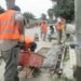 Hipólito Yrigoyen: Trabajo de bacheo sobre Avenida Güemes