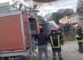 Se incendió una pequeña casa de madera