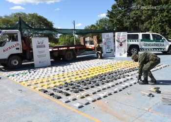 Cuatro personas fueron condenadas por transportar más de 480 kilos de cocaína