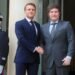 Javier Milei se reunió con Macron en París