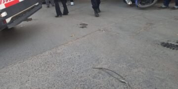 Quedó debajo del camión, se salvó de milagro