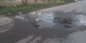 Vecinos denuncian una pérdida de líquidos cloacales