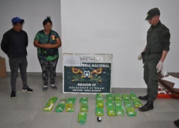 Traficaban 39 kilos de cocaína, los detuvo gendarmería