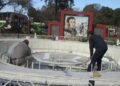 Hipólito Yrigoyen: Refaccionan la Plaza Independencia