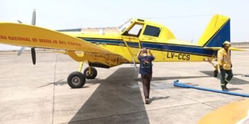 Sumaron un avión hidrante para sofocar los incendios forestales en Aguaray