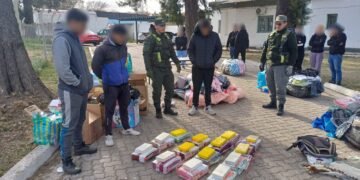Hallan 43 kilos de cocaína ocultos entre artículos de blanquería