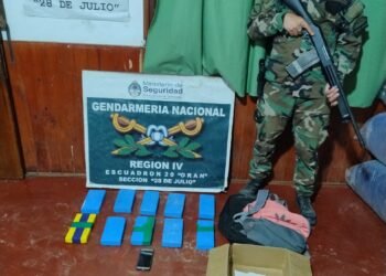 Encontraron 10 kilos de cocaína entre la maleza