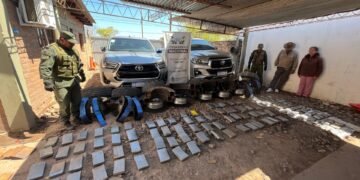 Traficaban 110 kilos de cocaína en los neumáticos de las camionetas