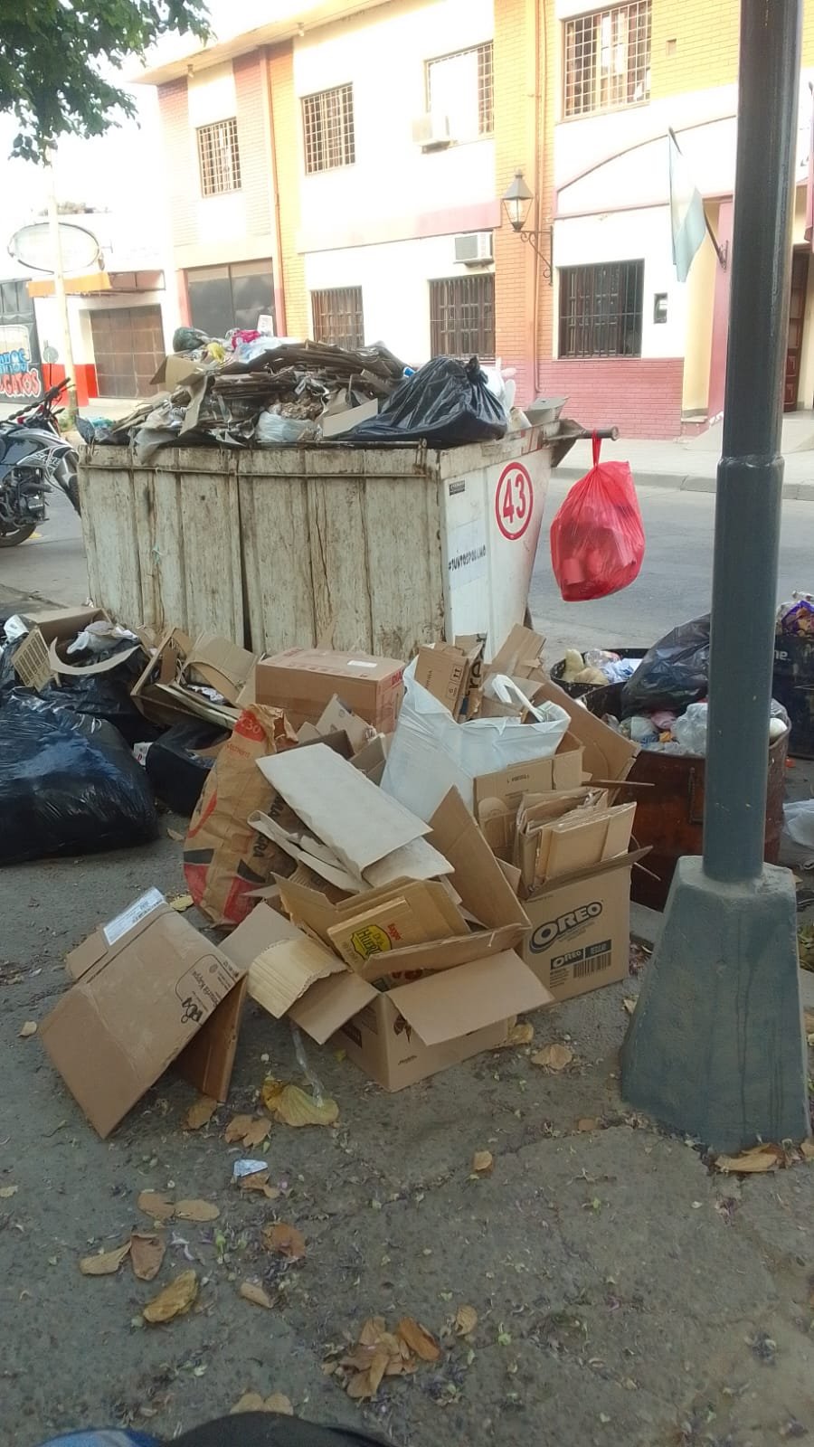 Vecinos denuncian un contenedor lleno de basura - Radio Ciudad Oran
