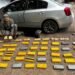 Traficaban 54 kilos de cocaína en el torpedo del auto