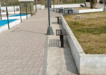 Limpiaron la Plazoleta de la Estación