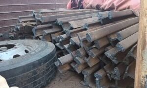 La Policía recuperó una importante cantidad de rieles de ferrocarril
