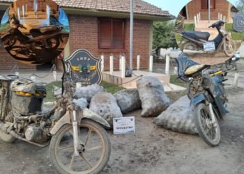 La policía secuestró varios elementos robados