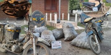 La policía secuestró varios elementos robados