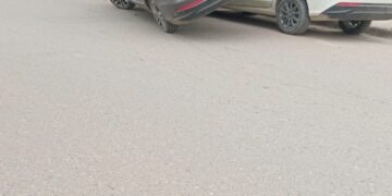 Curioso accidente de tránsito sobre calle Alvear