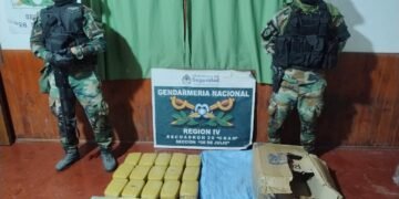 Gendarmería decomisó 15 kilos de marihuana y 4 de cocaína