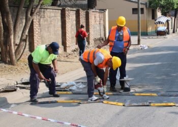 Colocan reductores de velocidad en la ciudad
