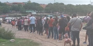 Gran demanda de vecinos para cruzar a Bermejo