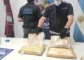 La policía secuestró más de 4 kilos de cocaína