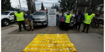 Los detuvieron traficando 109 kilos de cocaína