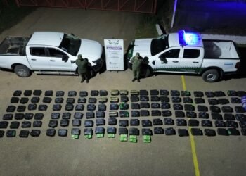 Intentaron huir con 614 kilos de hojas de coca