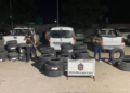 Secuestraron un cargamento de 100 neumáticos