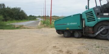 Repavimentan el acceso norte a Hipólito Yrigoyen