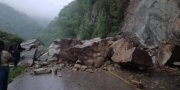 Derrumbe en la Ruta Panamericana