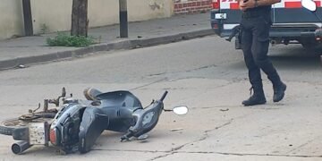 Chocaron dos motos, una la conducía una menor de 14 años