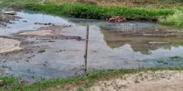 Vecinos reclaman por una pérdida de líquidos cloacales