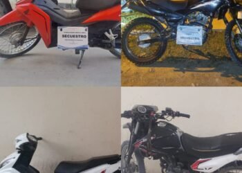 Recuperaron 10 motos robadas y detuvieron a 10 personas, 5 de ellos con pedido de captura