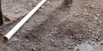 Realizan obras de desagüe del Mercado de Abasto