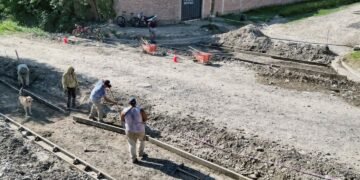 Avanza la obra de encauzamiento pluvial